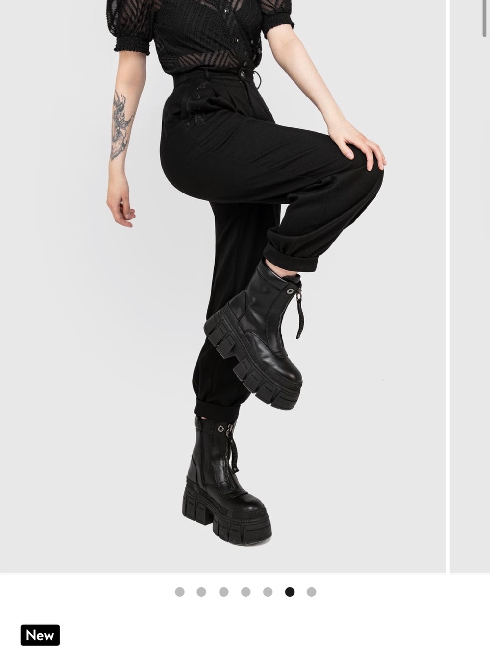 Disturbia Dianne Embroidered Balloon Trousers - Picture 2 of 13
